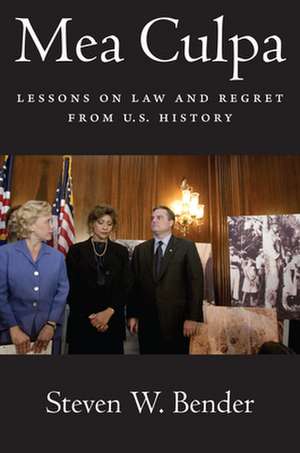 Mea Culpa – Lessons on Law and Regret from U.S. History de Steven W. Bender