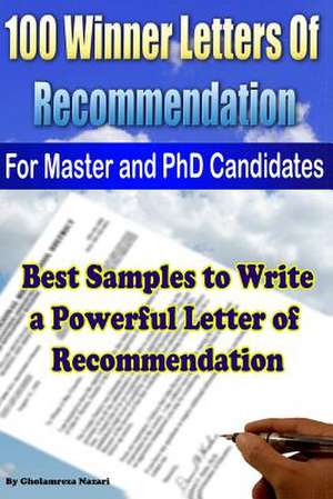 100 Winner Letters of Recommendation de MR Gholamreza Nazari