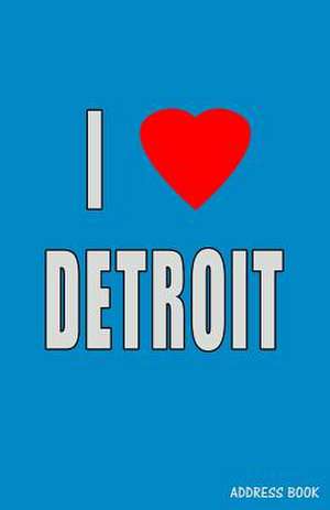 I Love Detroit Address Book de Trikk Media