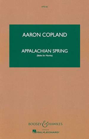 Appalachian Spring (Study Score) de Aaron Copland