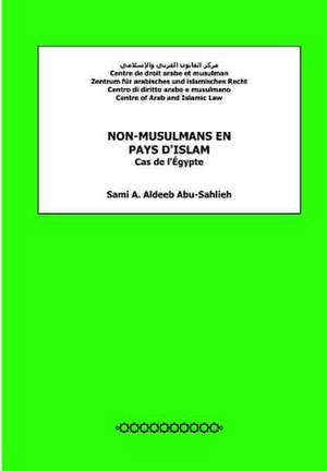 Non-Musulmans En Pays D'Islam de Sami a. Aldeeb Abu-Sahlieh