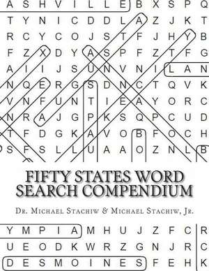 Fifty States Word Search Compendium de Dr Michael Stachiw