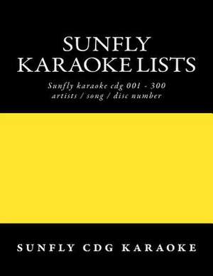 Sunfly Karaoke Lists de Sunfly Cdg Karaoke