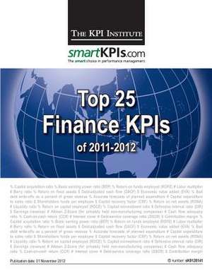 Top 25 Finance Kpis of 2011-2012 de The Kpi Institute