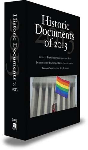 Historic Documents of 2013 de CQ Press