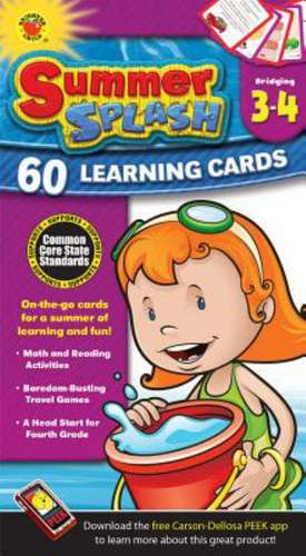 Summer Splash Learning Cards, Grades 3 - 4 de Brighter Child