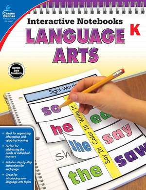 Language Arts, Grade K de Carson-Dellosa Publishing