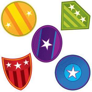 Super Power Shields Mini Cut-Outs de Carson-Dellosa Publishing