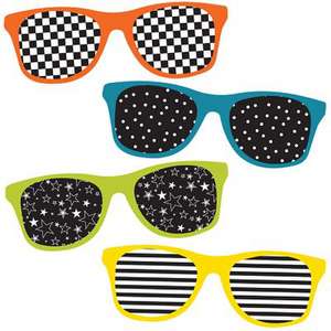 School Pop Sunglasses Mini Cut-Outs de Carson-Dellosa Publishing