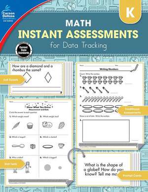 Instant Assessments for Data Tracking, Grade K de Ritch