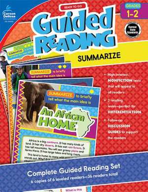 Ready to Go Guided Reading: Summarize, Grades 1 - 2 de Pamela Walker McKenzie