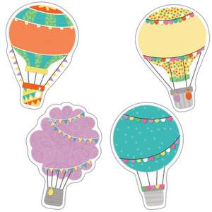 Up and Away Hot Air Balloons Cut-Outs de Carson-Dellosa Publishing