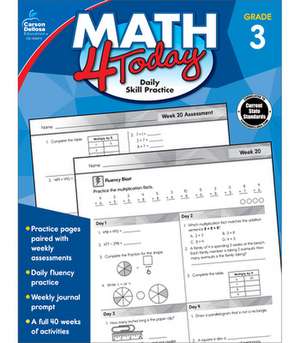 Math 4 Today, Grade 3 de Carson-Dellosa Publishing