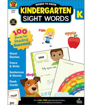 Words to Know Sight Words, Grade K de Brighter Child