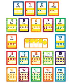 World of Eric Carle(tm) Numbers 0-20 Bulletin Board Set de Carson Dellosa Education