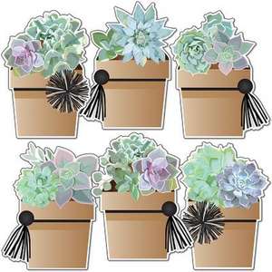 Simply Stylish Potted Succulents Cut-Outs de Melanie Rabulsky