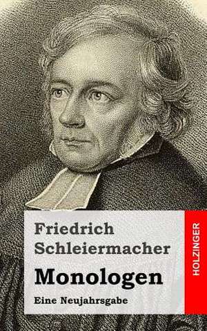 Monologen de Friedrich Schleiermacher