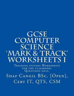 Gcse Computer Science 'Mark & Track' Worksheets I de Mrs Shaf Cangil