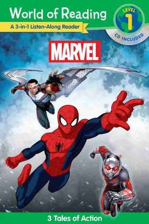 World of Reading: Marvel Marvel 3-in-1 Listen-Along Reader (World of Reading Level 1): 3 Tales of Action with CD! de Marvel Book Group