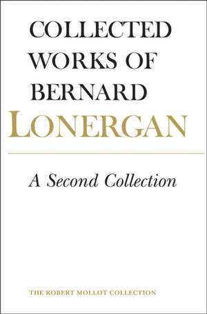 A Second Collection de Bernard Lonergan