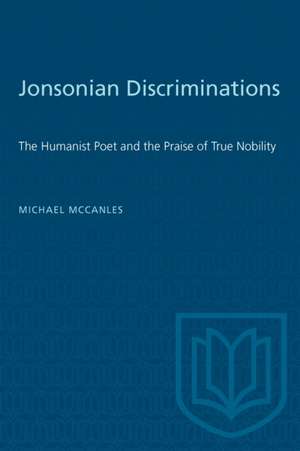 Jonsonian Discriminations de Michael McCanles