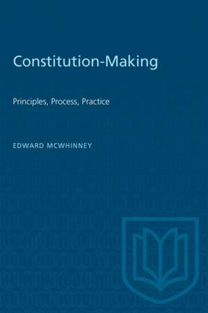Constitution-Making de Edward Mcwhinney