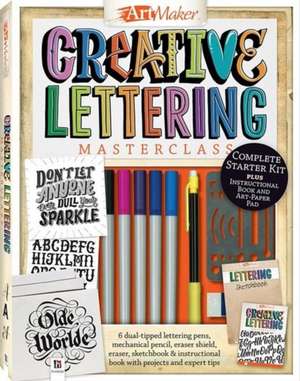 Art Maker Creative Lettering Masterclass Kit (portrait) de Hinkler Pty Ltd