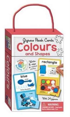 Colours & Shapes Building Blocks Jigsaw Flash Cards (UK Eng)