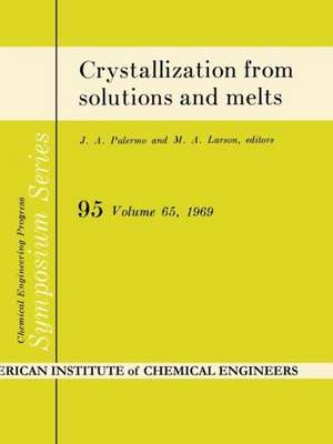 Crystallization from solutions and melts de Eugenii Khamskii