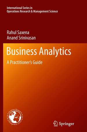 Business Analytics de Rahul Saxena
