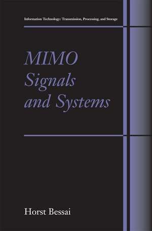 MIMO Signals and Systems de Horst Bessai