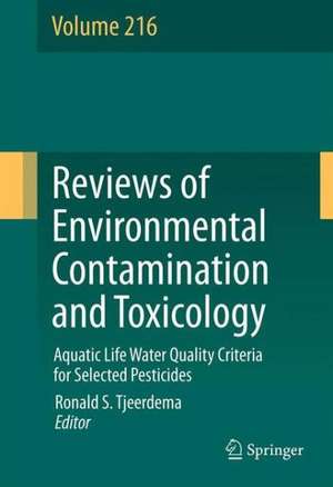 Aquatic Life Water Quality Criteria for Selected Pesticides de Ronald S. Tjeerdema