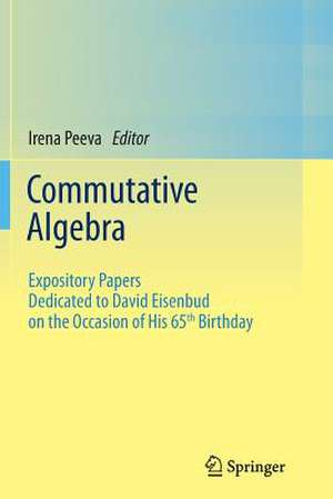 Commutative Algebra: Expository Papers Dedicated to David Eisenbud on the Occasion of His 65th Birthday de Irena Peeva