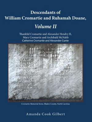 Descendants of William Cromartie and Ruhamah Doane de Amanda Cook Gilbert