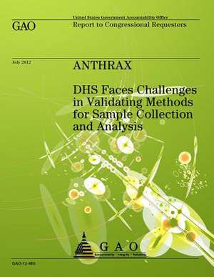 Anthrax de U S Government Accountability Office