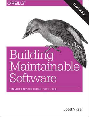 Building Mantainable Software, Java Edition de Joost Visser