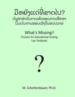 What's Missing? Puzzles for Educational Testing de M. Schottenbauer