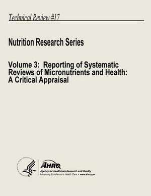 Nutrition Research Series Volume 3 de U. S. Department of Heal Human Services