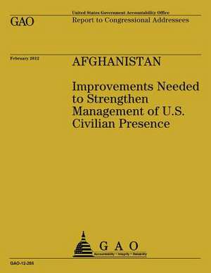 Afghanistan de Government Accountability Office (U S )