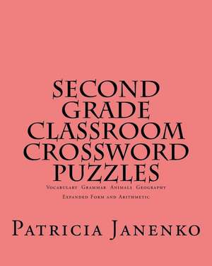 Second Grade Classroom Crossword Puzzles de Patricia Janenko