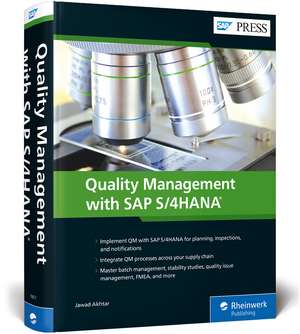 Quality Management with SAP S/4HANA de Jawad Akhtar