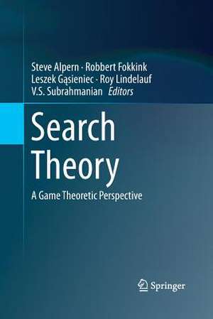 Search Theory: A Game Theoretic Perspective de Steve Alpern