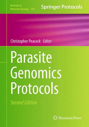 Parasite Genomics Protocols de Christopher Peacock