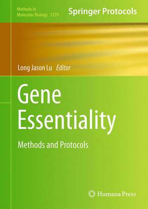 Gene Essentiality: Methods and Protocols de Long Jason Lu