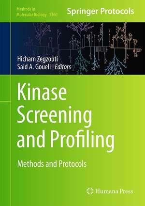 Kinase Screening and Profiling: Methods and Protocols de Hicham Zegzouti