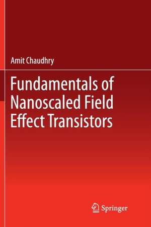 Fundamentals of Nanoscaled Field Effect Transistors de Amit Chaudhry