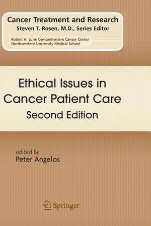 Ethical Issues in Cancer Patient Care de Peter Angelos