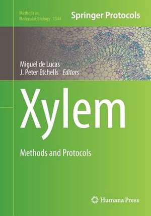 Xylem: Methods and Protocols de Miguel de Lucas