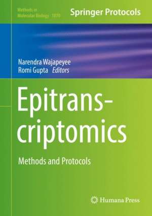 Epitranscriptomics: Methods and Protocols de Narendra Wajapeyee