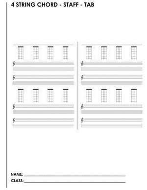 4 String Chord - Staff - Tab de Joe Dolan